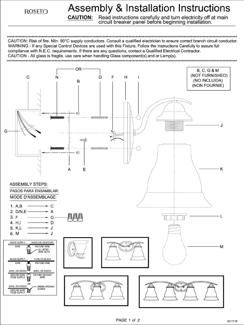 Imagen de la primera página del manual del dispositivo Kennedy PBF6177ABZ