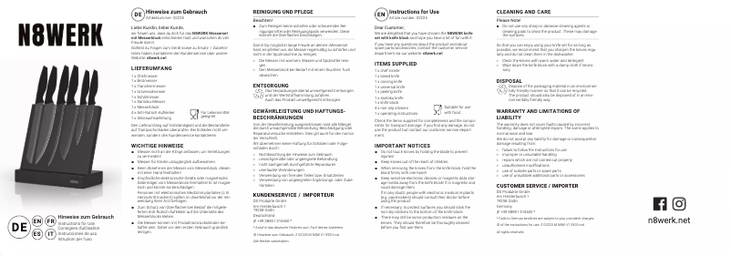 Imagen de la primera página del manual del dispositivo 02225