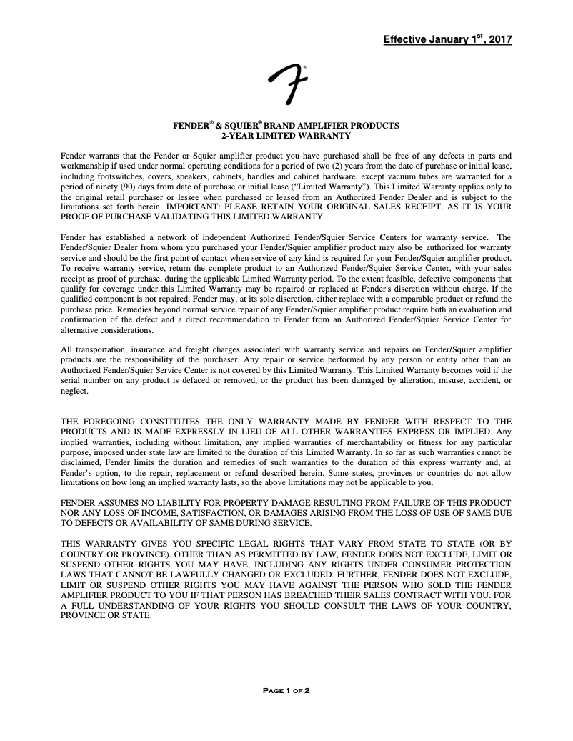 Imagen de la primera página del manual del dispositivo Bassbreaker 15