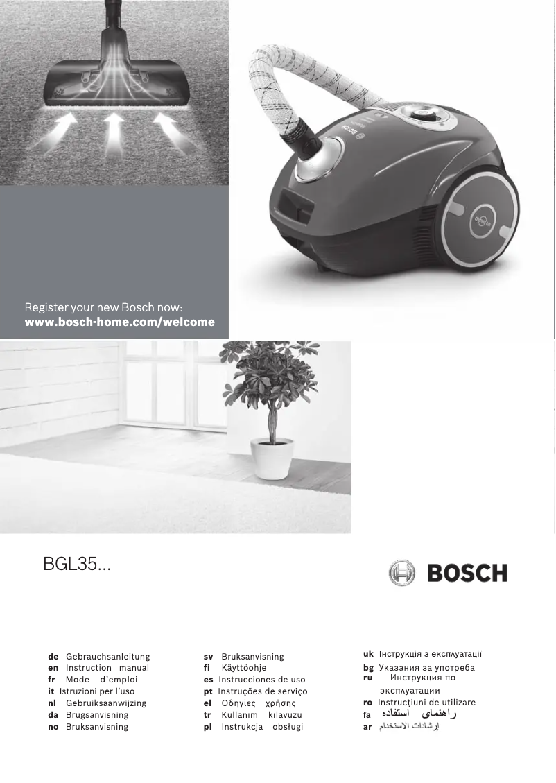 Página 1 del manual Manual de usuario Bosch BGL35MON9