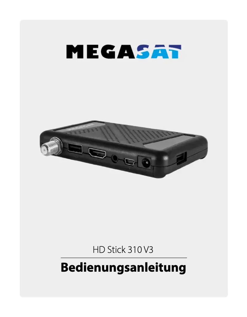Imagen de la primera página del manual del dispositivo HD Stick 310 V3