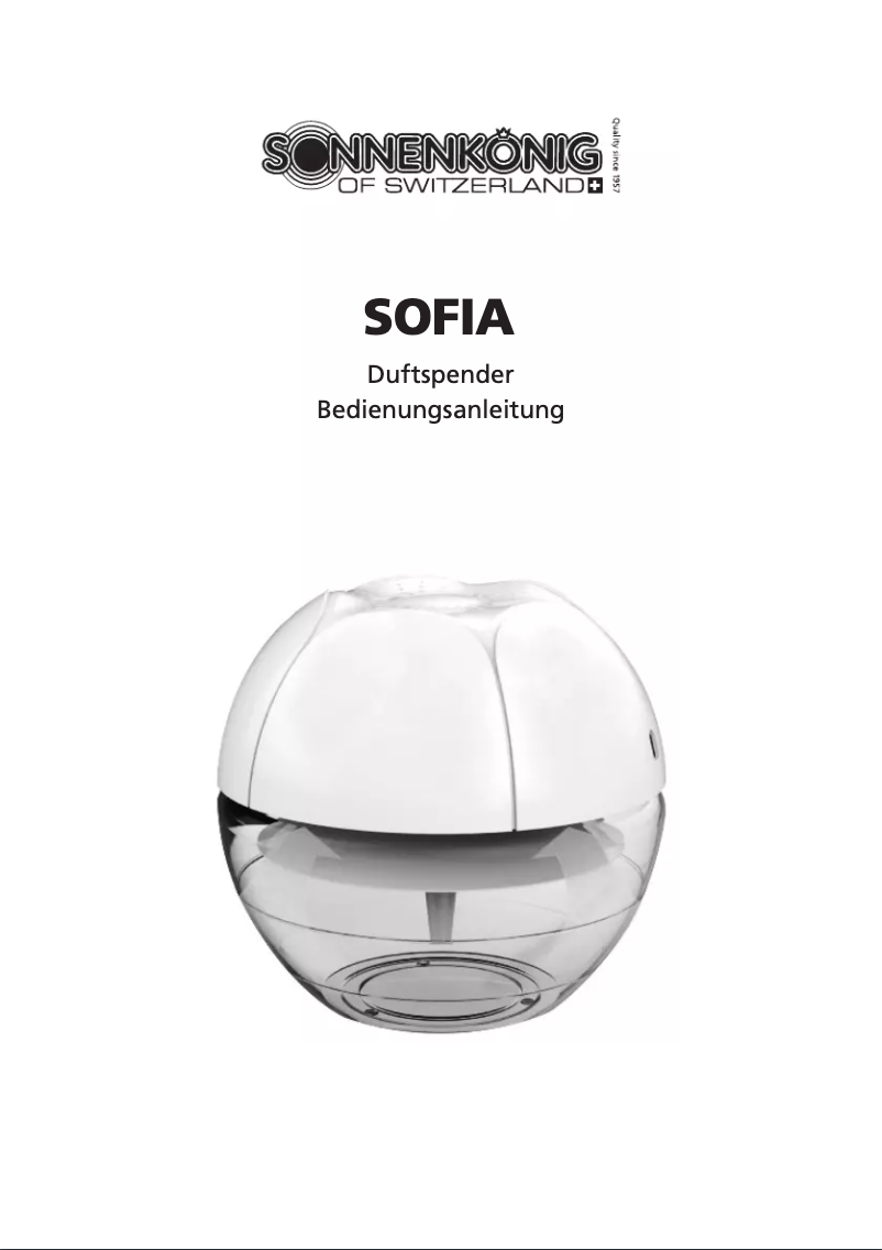Página 1 del manual Manual de usuario Sonnenkönig SOFIA