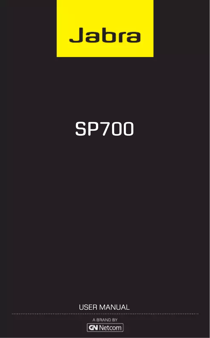 Imagen de la primera página del manual del dispositivo SP700