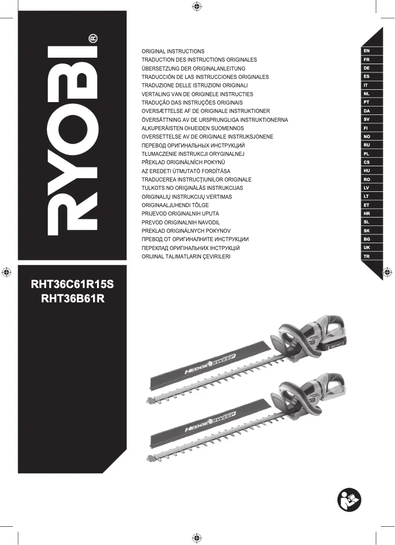 Página 1 del manual Manual de usuario RYOBI RHT36C61R20S