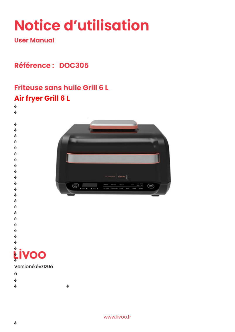 Página 1 del manual Manual de usuario Livoo DOC305