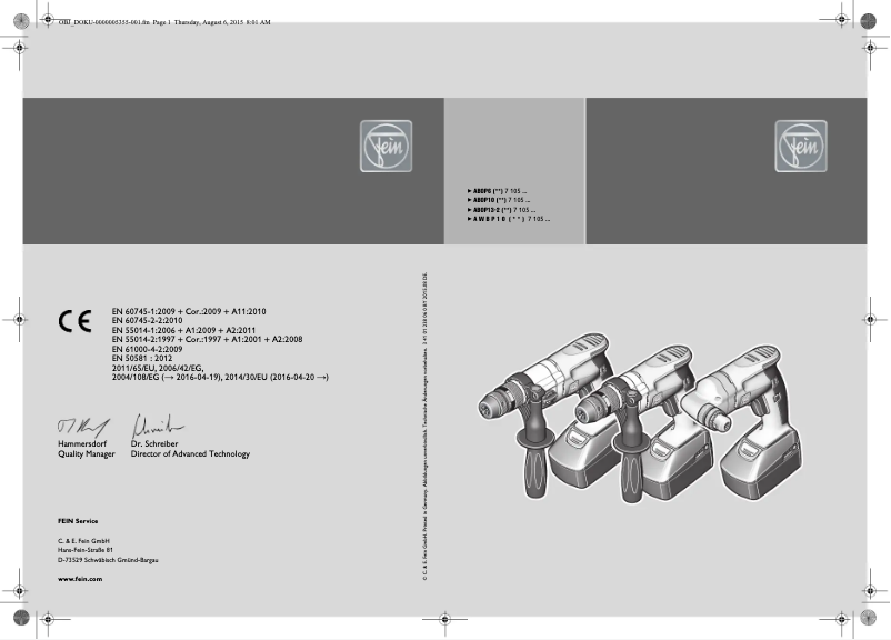 Imagen de la primera página del manual del dispositivo ABOP 10