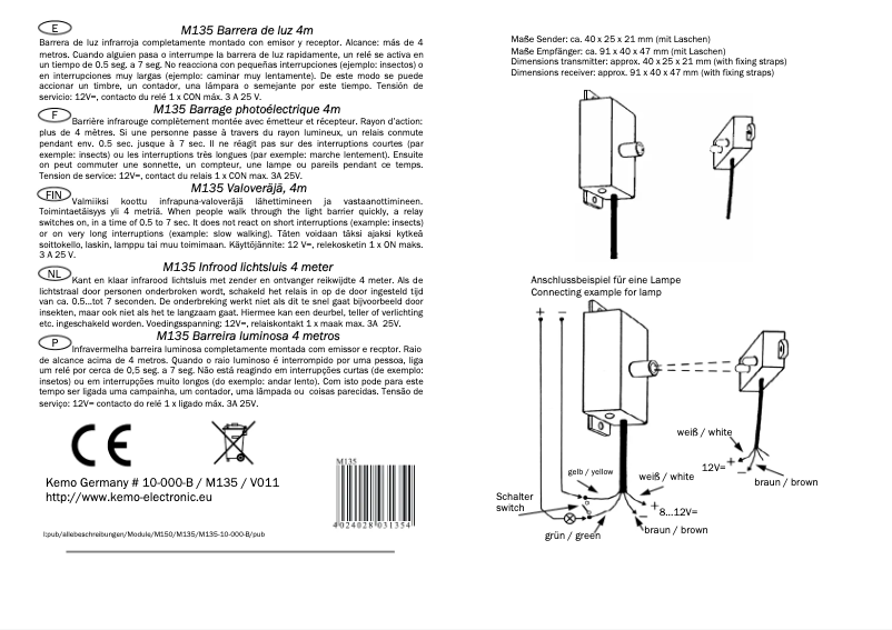 Página 1 del manual Manual de usuario Kemo M135