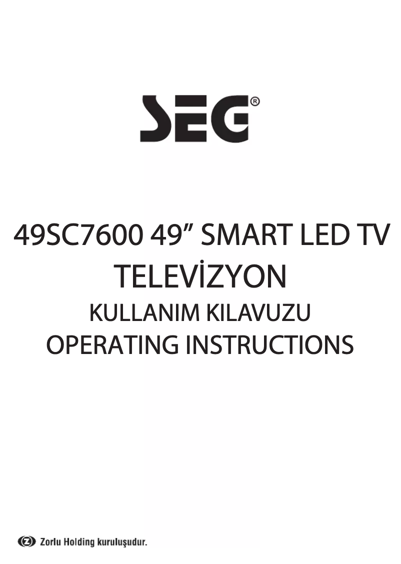 Página 1 del manual Manual de usuario SEG 49SC7600