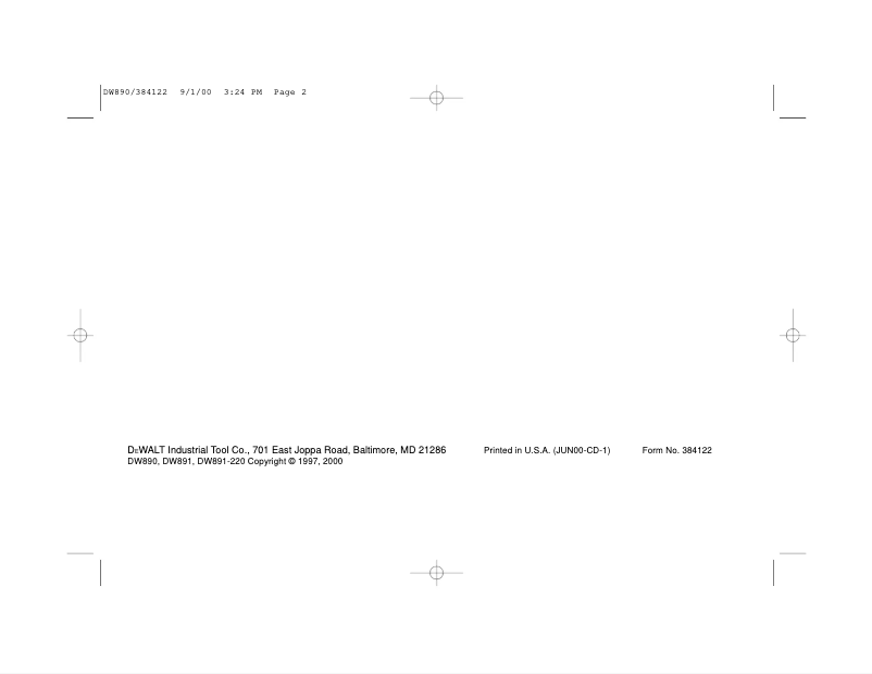 Imagen de la primera página del manual del dispositivo DW891