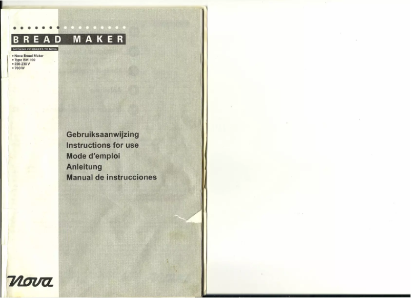 Página nº 1 - Manual de usuario Nova BM-100