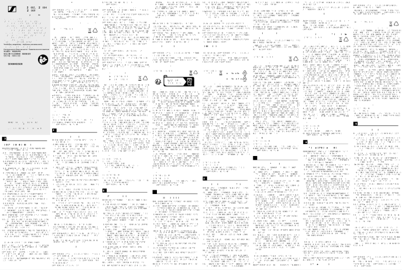 Página 1 del manual Instrucciones de seguridad Sennheiser ME 9005