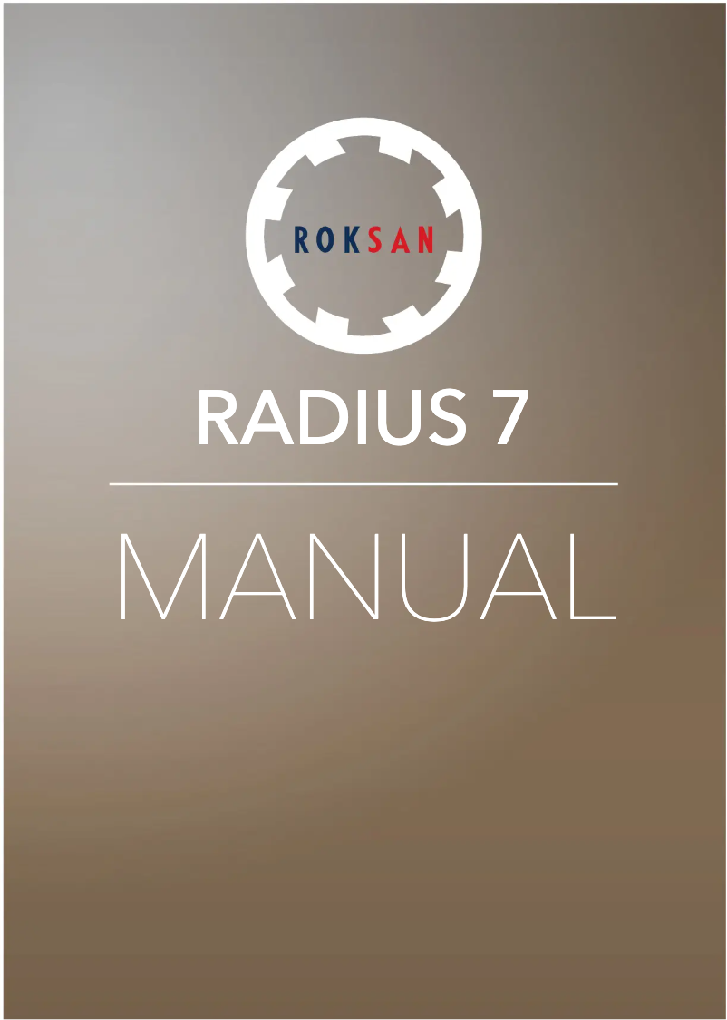 Imagen de la primera página del manual del dispositivo Radius 7