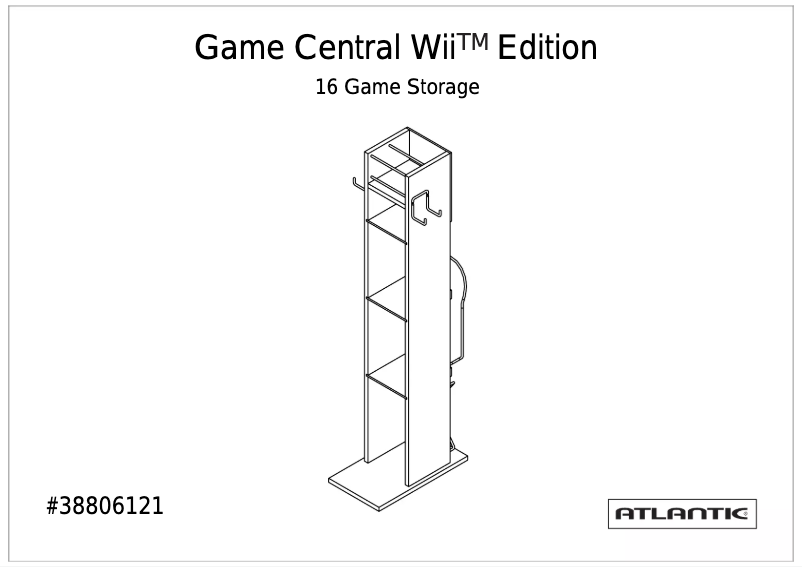 Imagen de la primera página del manual del dispositivo Game Central Wii Edition