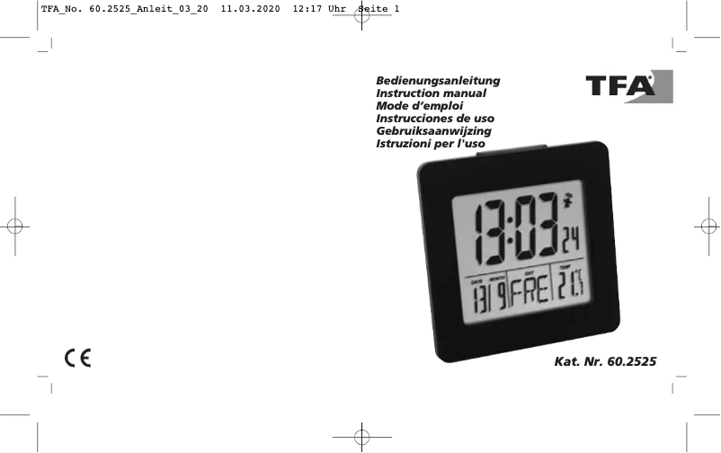 Imagen de la primera página del manual del dispositivo 60.2525