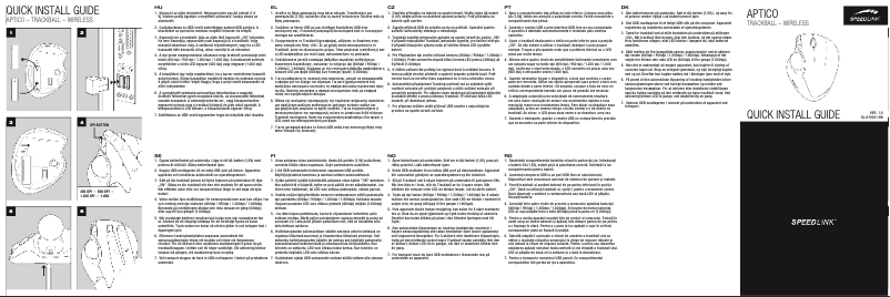 Página 1 del manual Manual de usuario Speed-Link Aptico SL-630001-BK