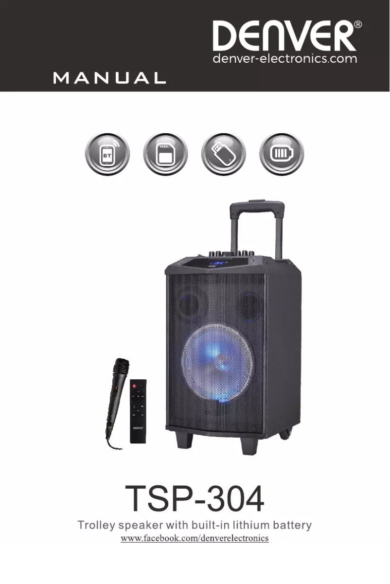 Página 1 del manual Manual de usuario Denver TSP-304