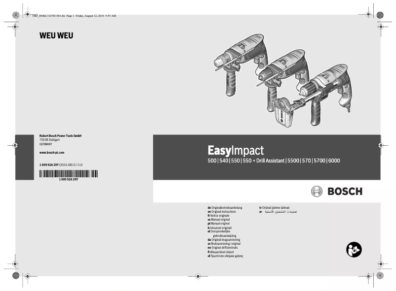 Imagen de la primera página del manual del dispositivo EasyImpact 600
