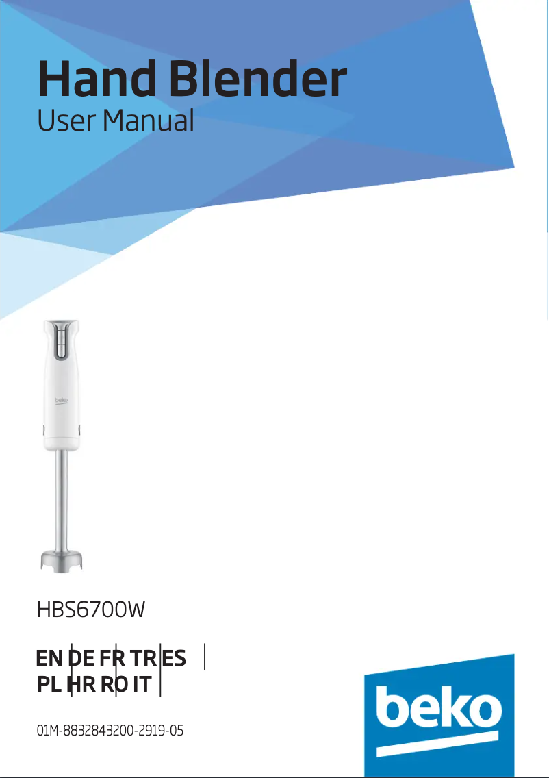 Página nº 1 - Manual de usuario Beko HBS6700W
