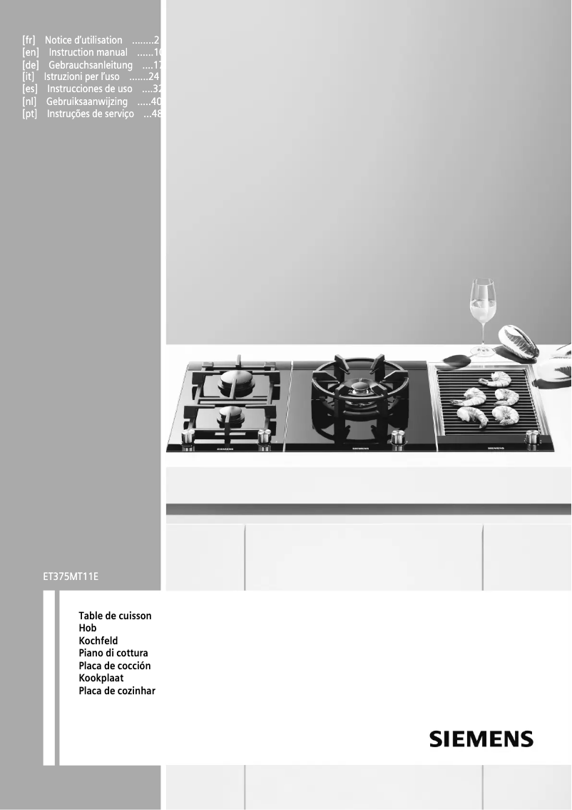 Imagen de la primera página del manual del dispositivo ET375MT11E