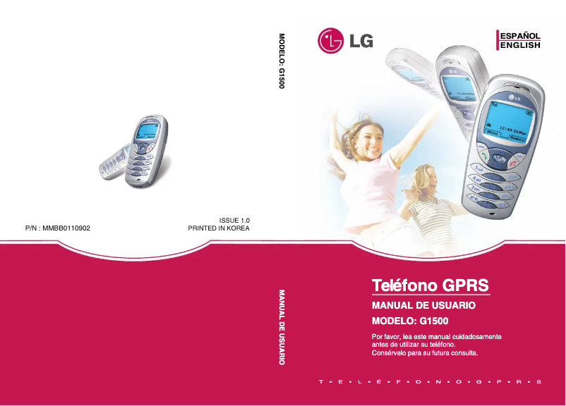 Página nº 1 - Manual de usuario LG G1500S