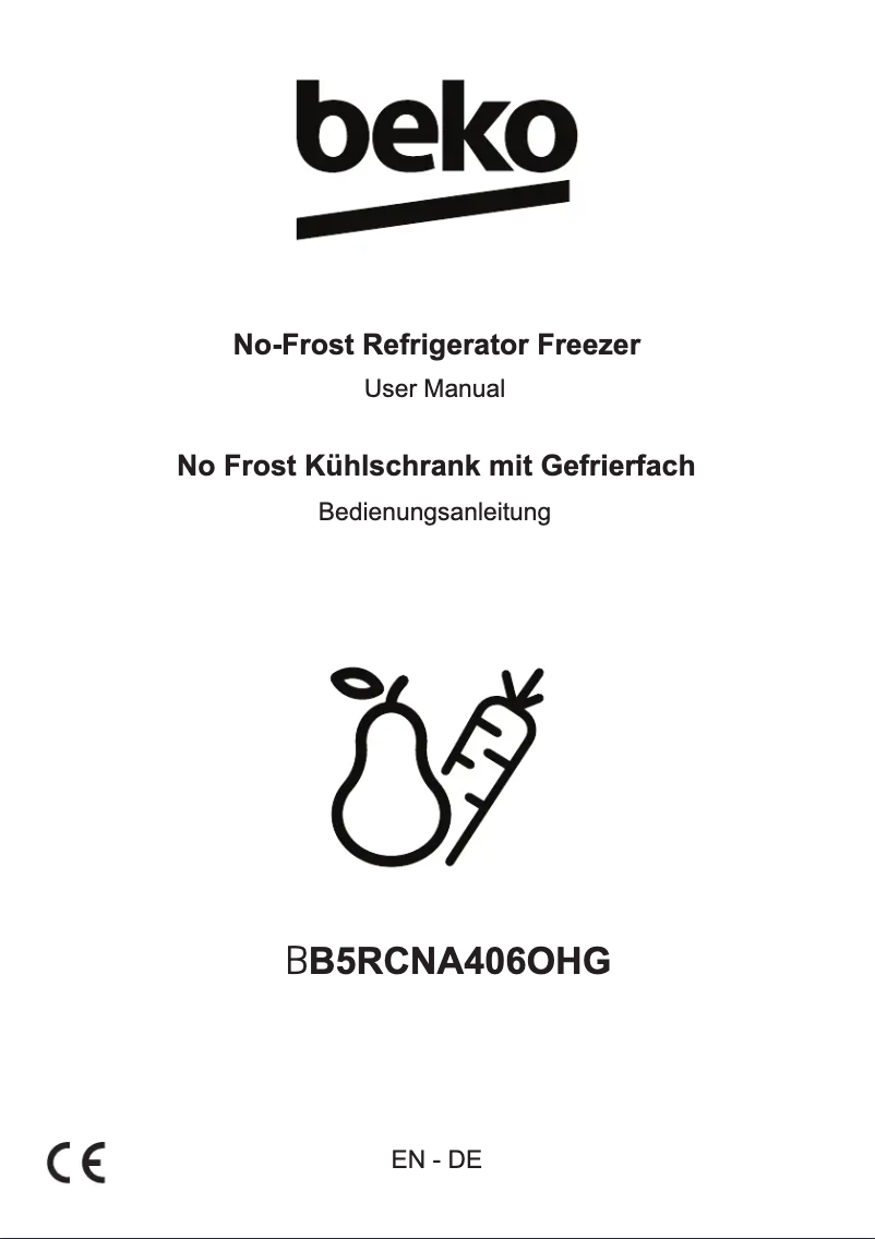 Imagen de la primera página del manual del dispositivo B5RCNA406OHG