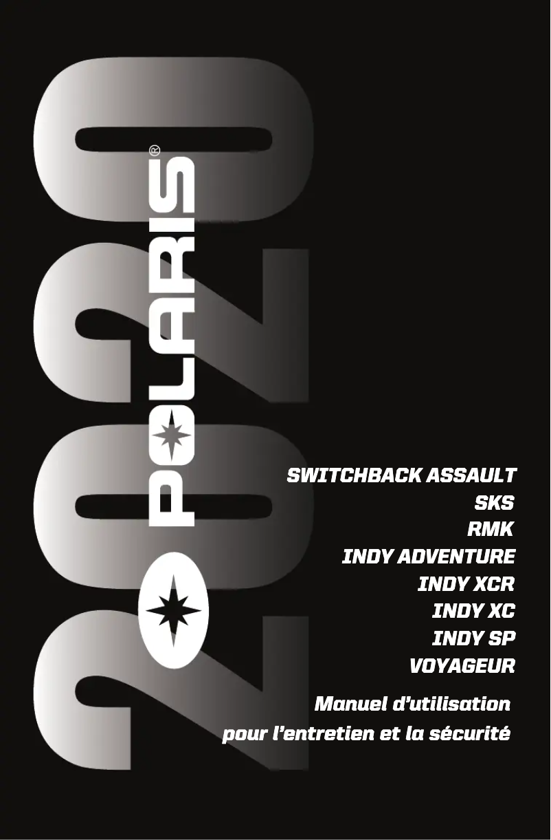 Página 1 del manual Manual de usuario Polaris Indy XC 129 (2020)