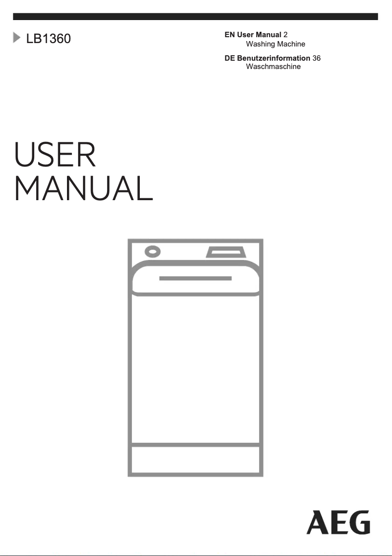 Página 1 del manual Manual de usuario AEG LB1360