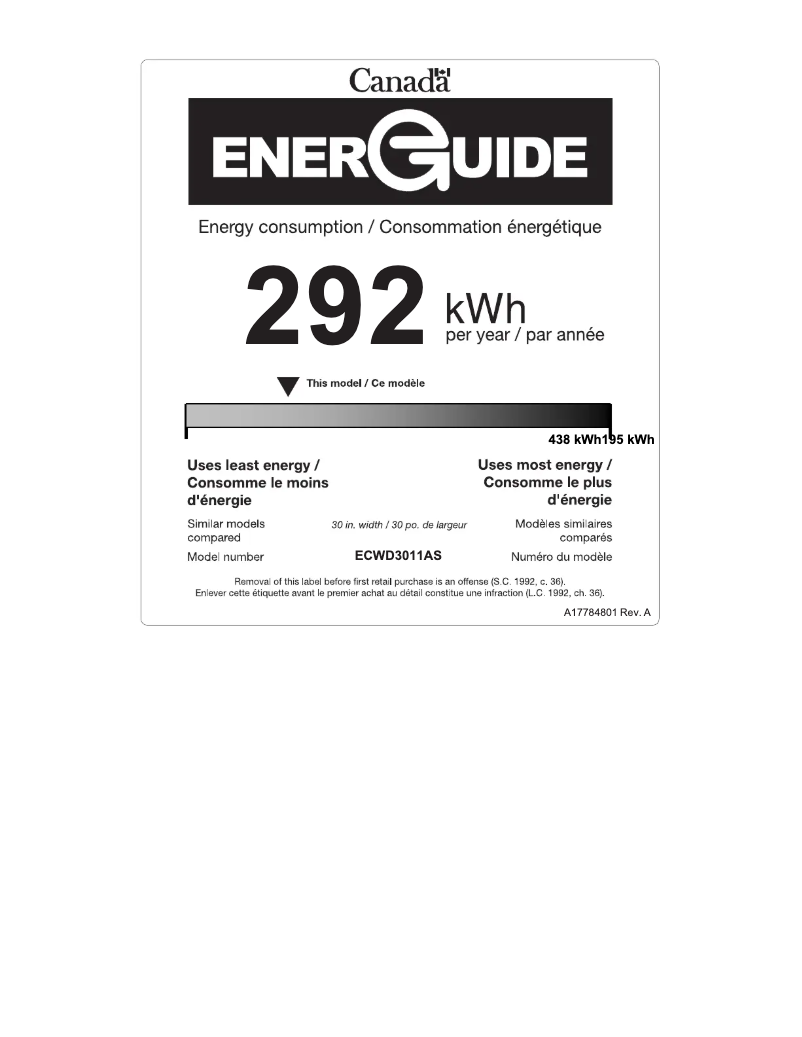 Imagen de la primera página del manual del dispositivo ECWD3011AS