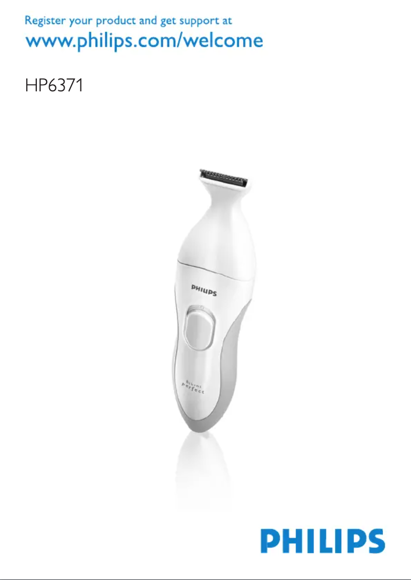 Imagen de la primera página del manual del dispositivo Bikini Perfect HP6371