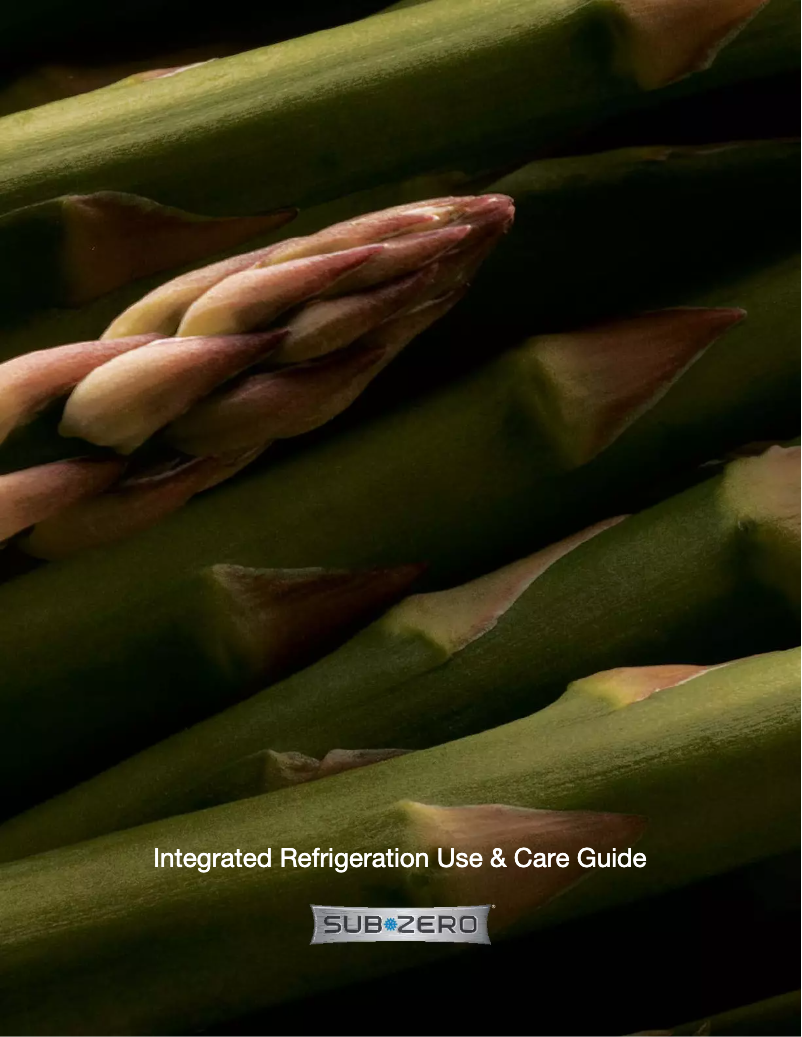 Página 1 del manual Manual de uso y mantenimiento Sub-Zero IC-30FI-LH