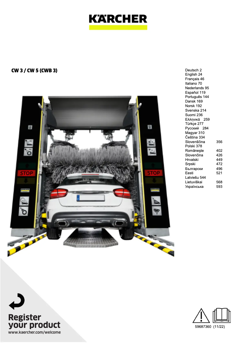 Página 1 del manual Manual de usuario Kärcher CWB 3