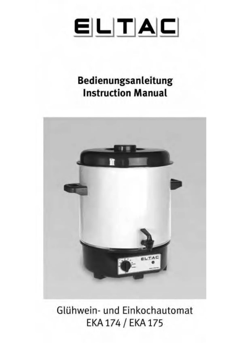 Página nº 1 - Manual de usuario Rommelsbacher Eltac EKA 175