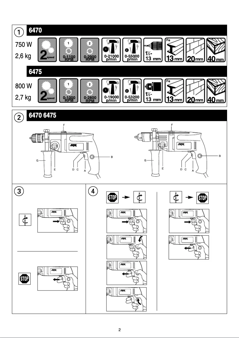Página 1 del manual Manual de usuario Skil 6475
