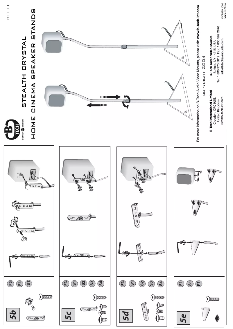 Imagen de la primera página del manual del dispositivo BT111