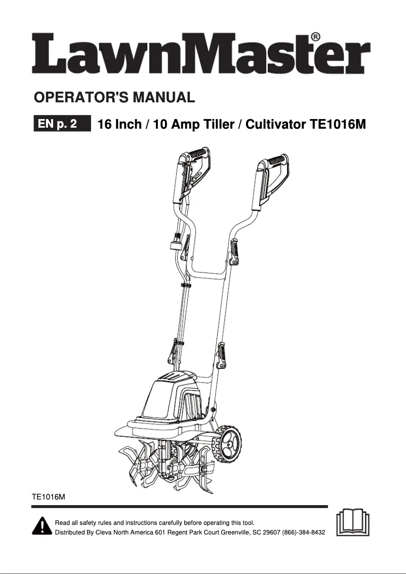 Página 1 del manual Manual de usuario LawnMaster TE1016M