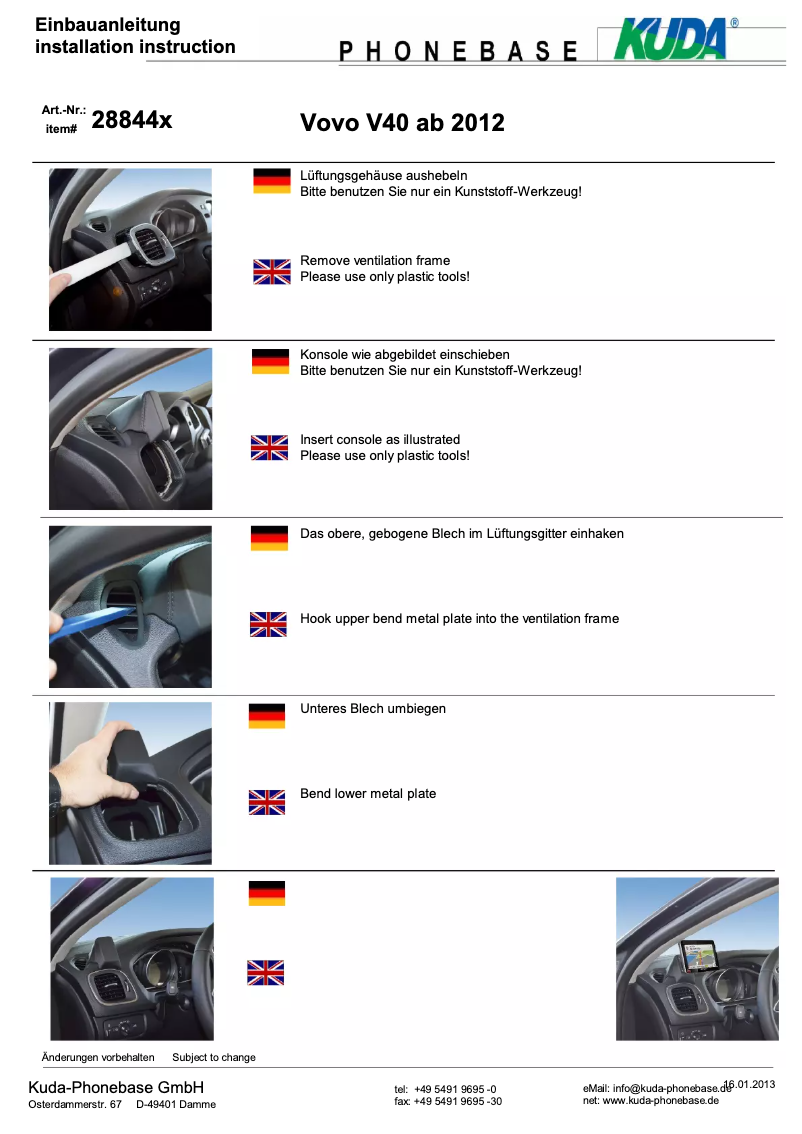 Página 1 del manual Manual de usuario Kuda 288445