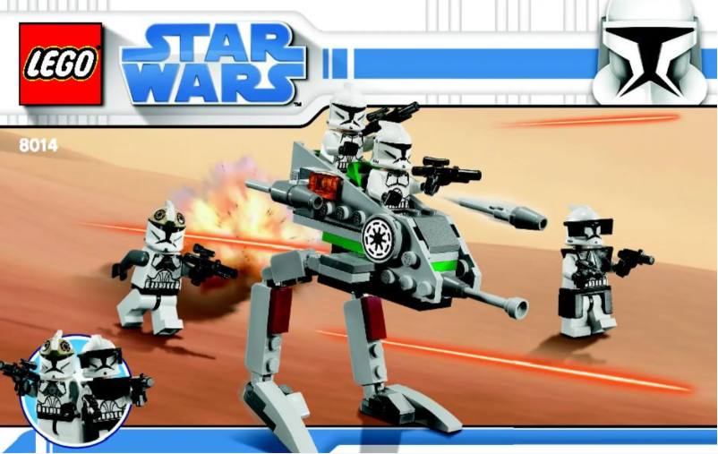 Imagen de la primera página del manual del dispositivo Clone Walker (TM) Battle Pack