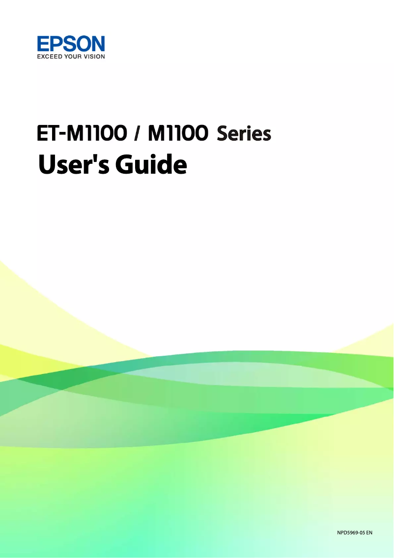 Página 1 del manual Manual de usuario Epson EcoTank M1108