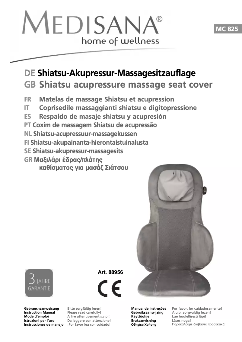 Página nº 1 - Manual de usuario Medisana MC 825 Plus