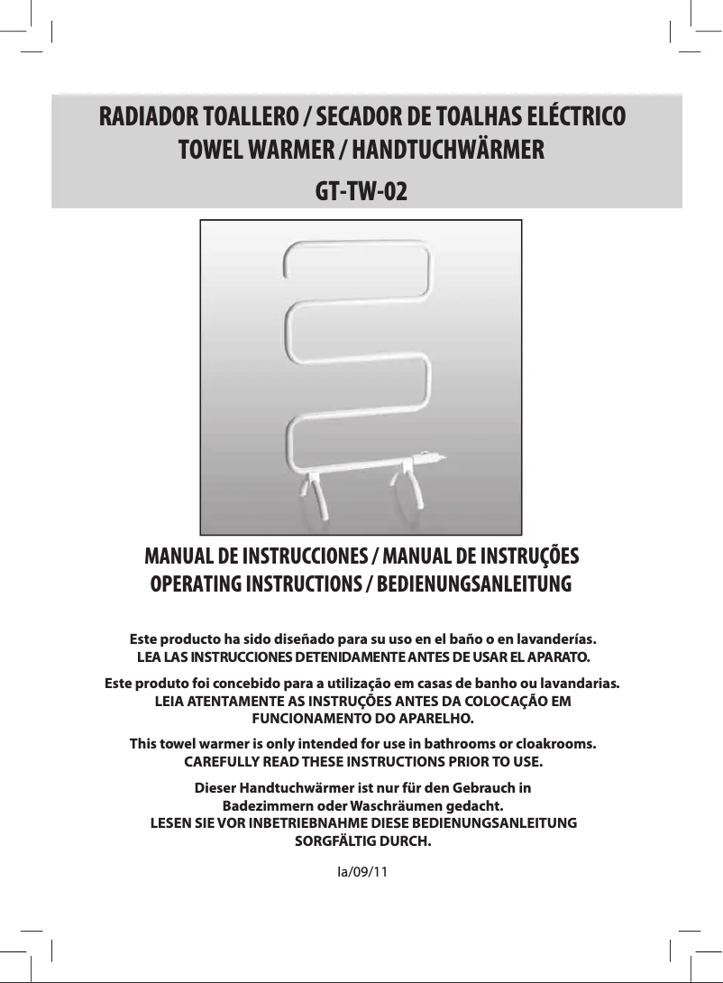 Imagen de la primera página del manual del dispositivo T207-100W