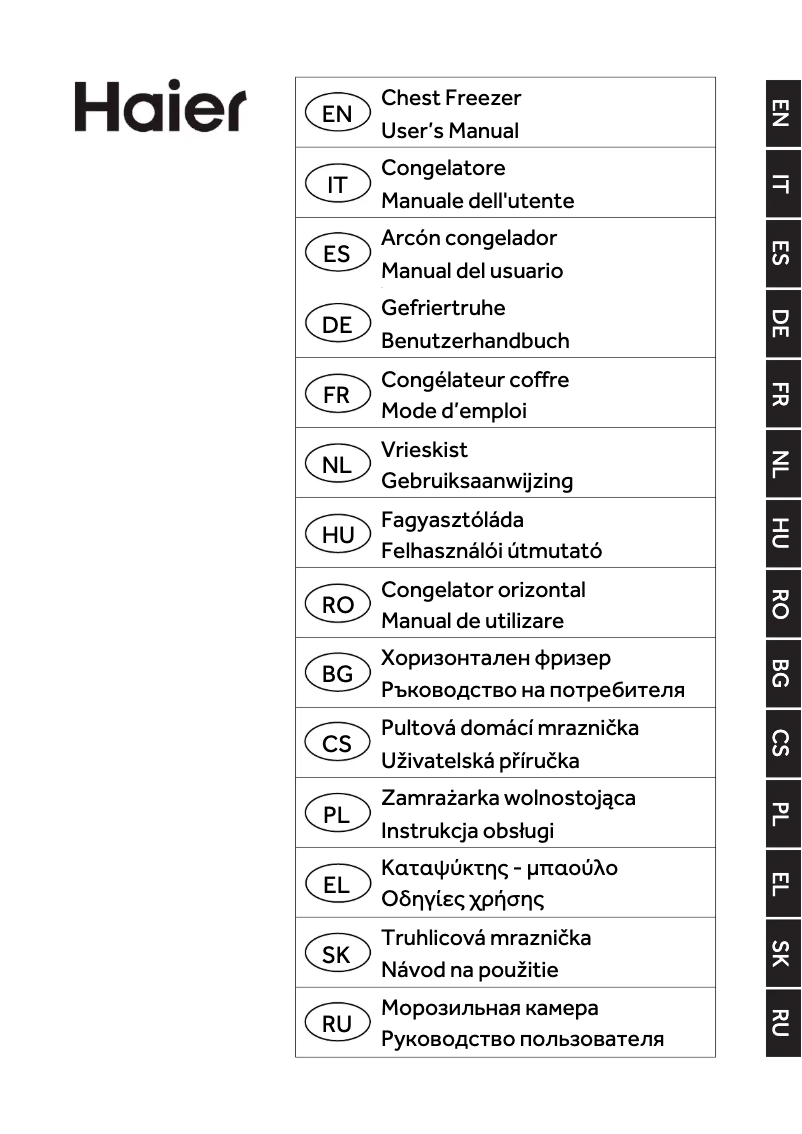 Imagen de la primera página del manual del dispositivo HCE259R