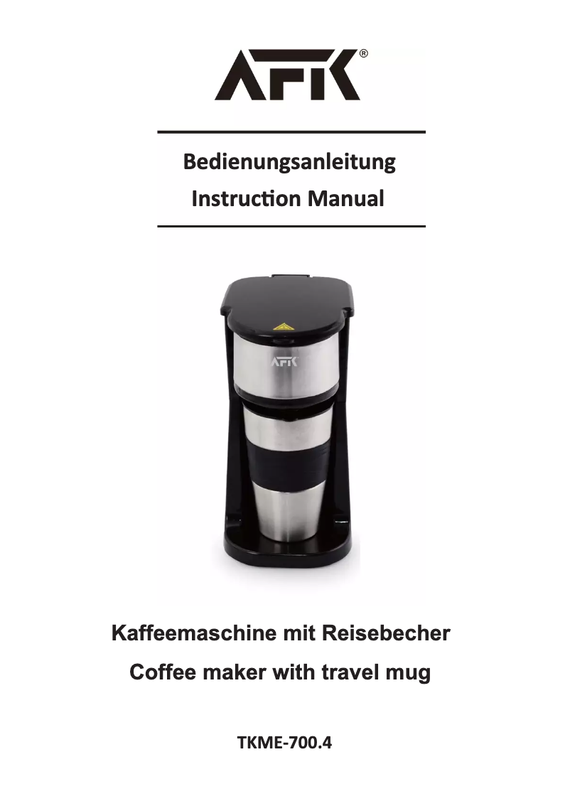 Página nº 1 - Manual de usuario AFK TKME-700.4