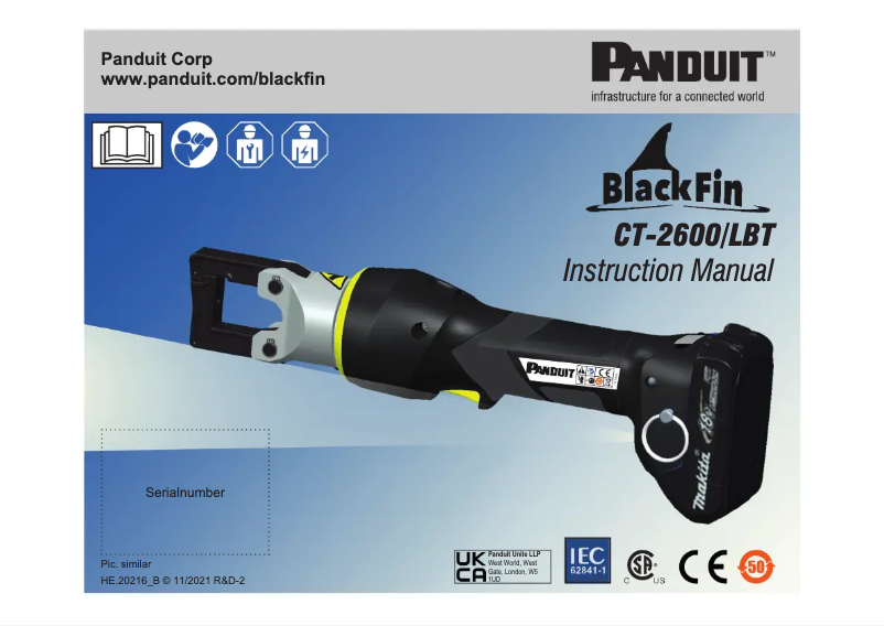 Página nº 1 - Manual de usuario Panduit CT-2600/LBT