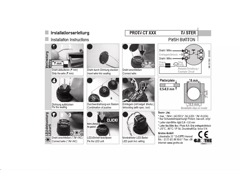 Página nº 1 - Manual de usuario Grothe PROTACT 210 LED