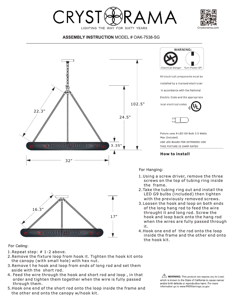 Imagen de la primera página del manual del dispositivo Oakley OAK-7538-SG