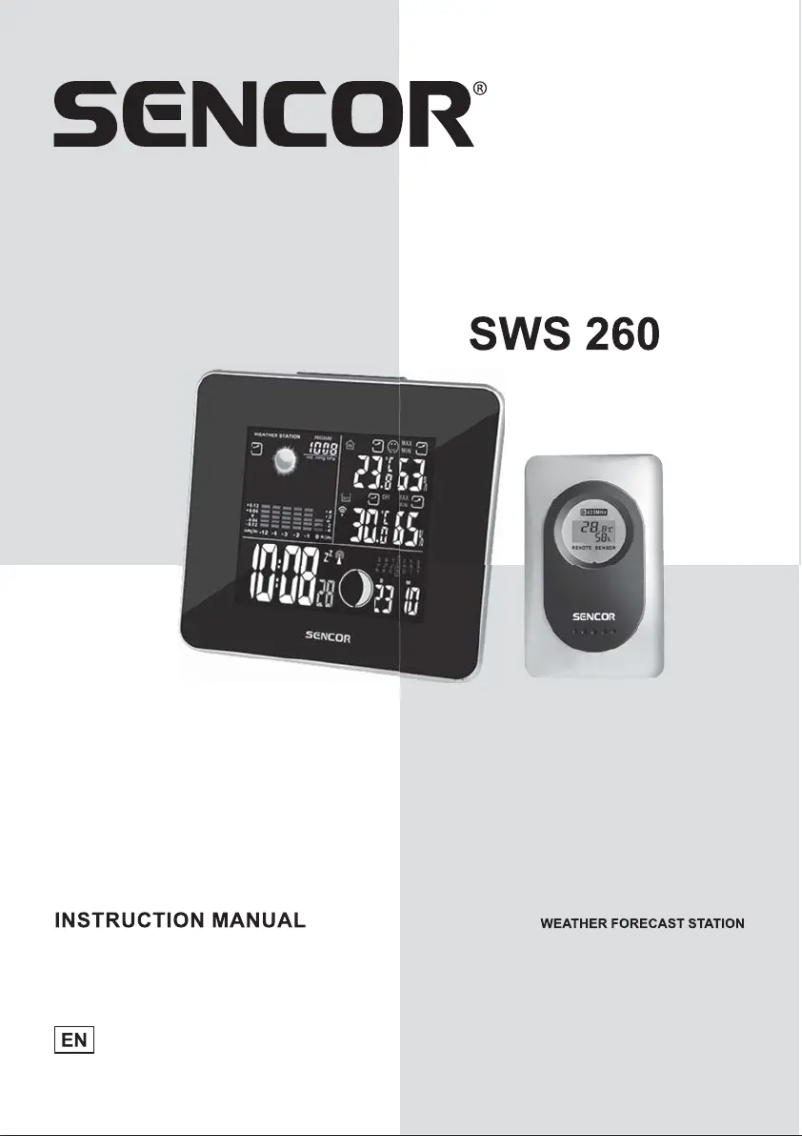 Imagen de la primera página del manual del dispositivo SWS 260