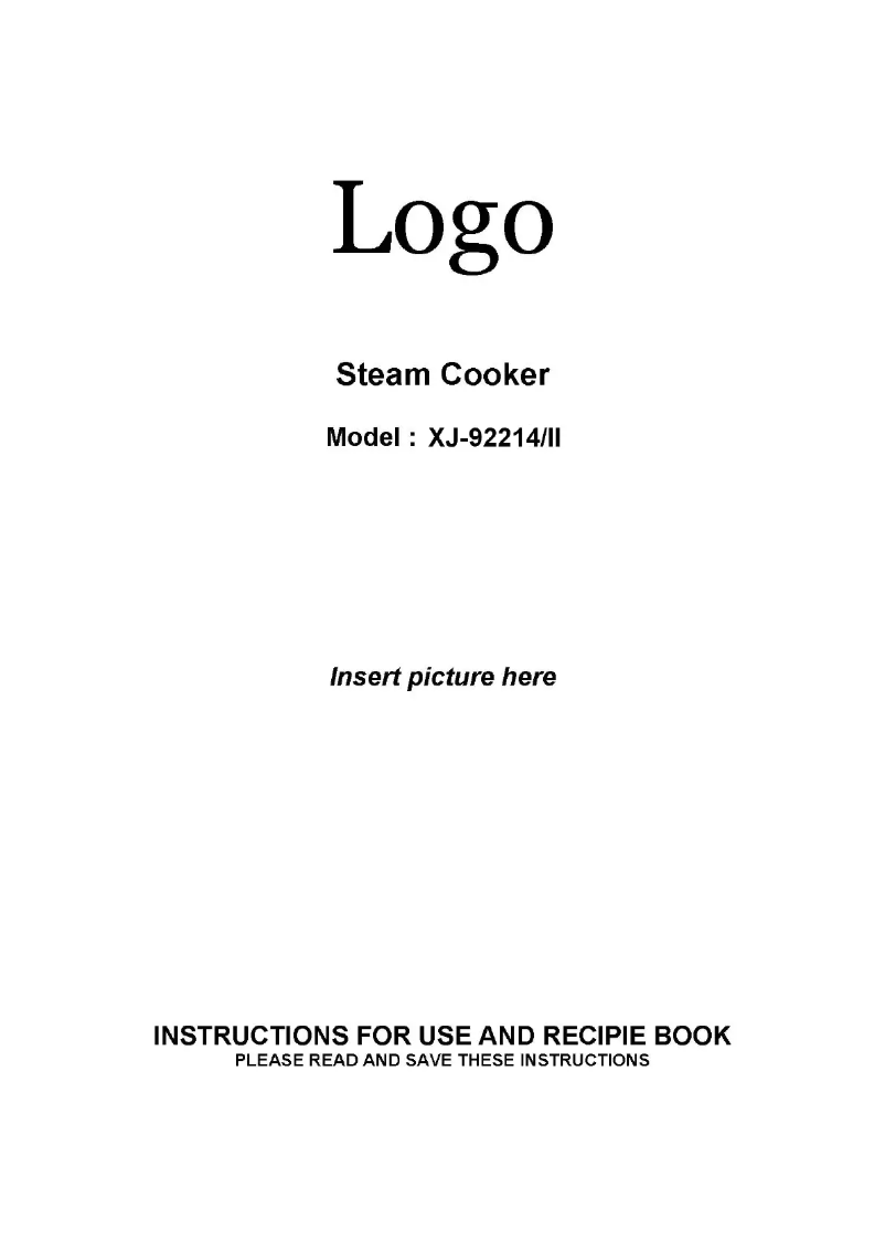 Imagen de la primera página del manual del dispositivo XJ-92214II