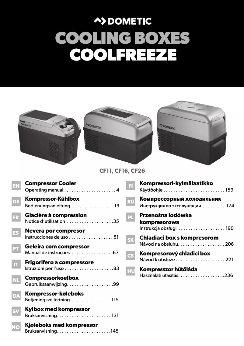 Página 1 del manual Manual de usuario Waeco CoolFreeze CF11