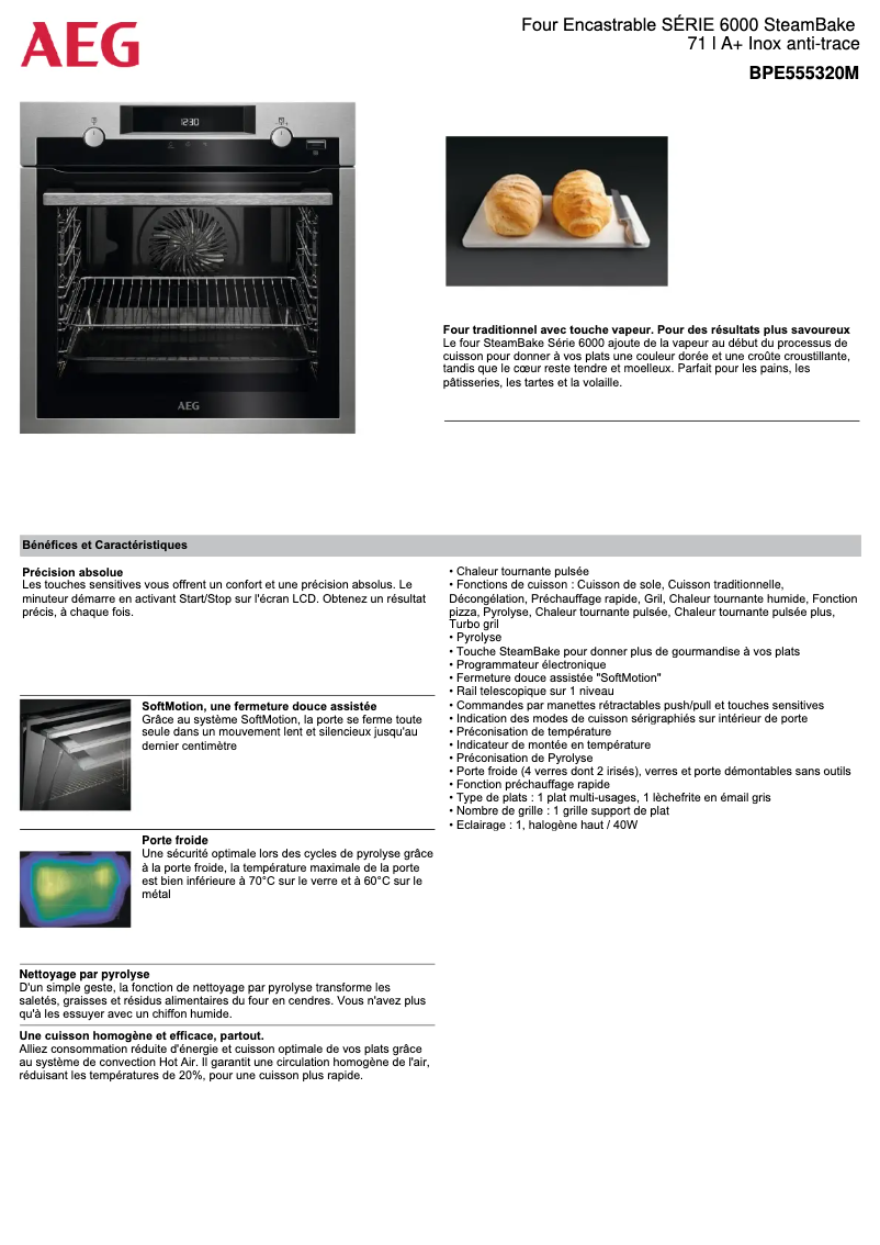 Imagen de la primera página del manual del dispositivo BPE555320M