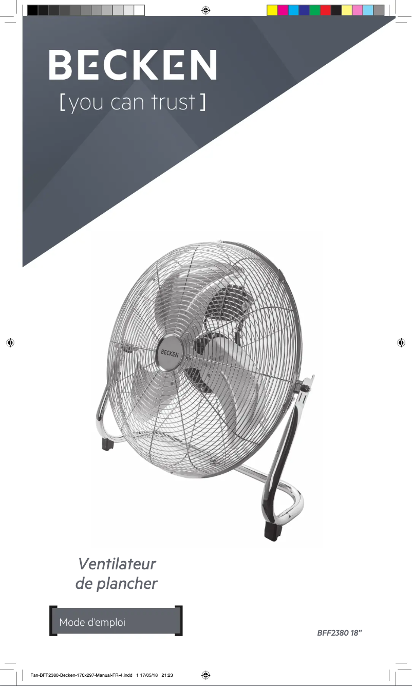 Imagen de la primera página del manual del dispositivo BFF2380